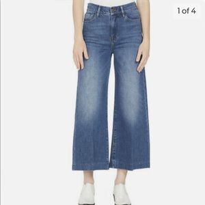 Frame Le Vintage Crop wide leg jeans, size 28